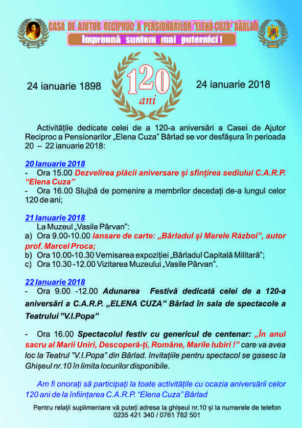 program aniversar